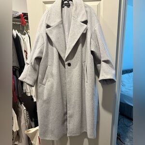 Zara Gray Oversized Coat